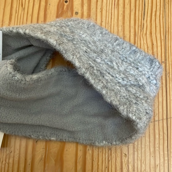 NWT Aerie gray cableknit headband fleece knit cozy ear warmer head band wrap - Picture 2 of 4